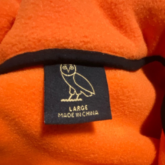 OVO Arch Polar Fleece Half Zip - Orange - Picture 5 of 8